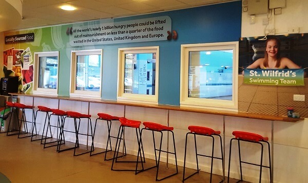 Canteen wall graphic